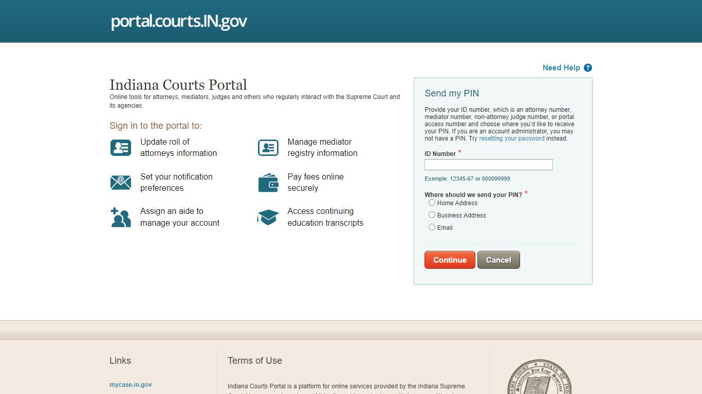 Indiana Courts Portal